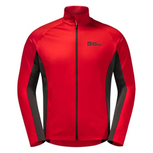 Jack Wolfskin Heren Morobbia Fleece Jas (Rood, Zwart)