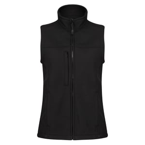 Regatta Dames/Dames Flux Softshell Gilet (Zwart)