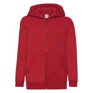 Fruit of the Loom Kinder/Kids Klassiek Jasje met Capuchon (Rood)