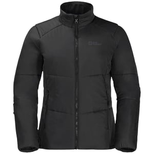 Jack Wolfskin Dames/Dames Bergland INS gewatteerd jack (Zwart)