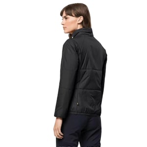 Jack Wolfskin Dames/Dames Bergland INS gewatteerd jack (Zwart)