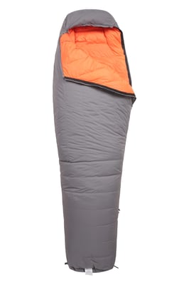 'Hiking 500' Unisex Down Sleeping Bag Insulated Camping Accessory Grey