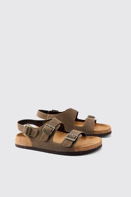 Double Strap Buckle Sandal