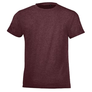 SOLS Kinderen/Kinderen Heather Normaal T-Shirt (Ossenbloed)