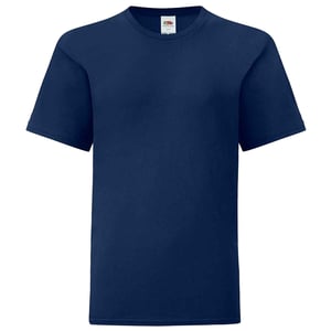 Fruit of the Loom Kinderen/Kinderen Iconisch T-Shirt (Marine)