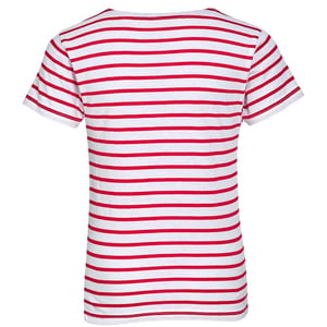 SOLS Kinderen/Kinderen Miles Ronde Hals T-Shirt (Wit/rood)