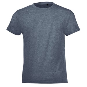 SOLS Kinderen/Kinderen Heather Normaal T-Shirt (Denim)