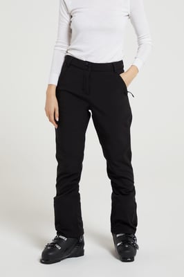 'Sierra II' Women's Ski Pants Snowproof Casual Fleece Lined Snowboard Trouser Black
