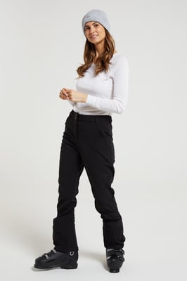 'Sierra II' Women's Ski Pants Snowproof Casual Fleece Lined Snowboard Trouser Black