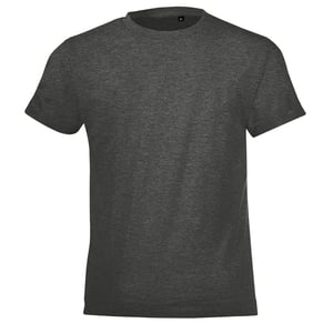 SOLS Kinderen/Kinderen Heather Normaal T-Shirt (Houtskoolmelange)