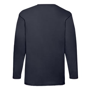 Fruit of the Loom Heren Valueweight T-shirt met lange mouwen (Deep Navy)