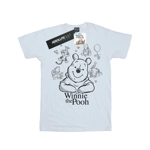 Disney Dames/Dames Winnie De Poeh Collage Schets Katoenen Vriendje T-shirt (Wit)