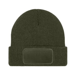 Beechfield Thinsulate Uitneembare Patch Muts (Militair Groen)