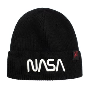 NASA Unisex Vuxen Maskot Beanie (Svart/Vit)