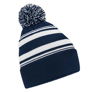 Beechfield Gestreepte muts (Franse marine)