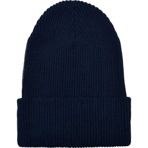 Flexfit Geribde gebreide muts van gerecycled garen (Marine)