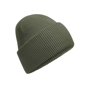 Beechfield Unisex Classic Engineered Crown Beanie voor volwassenen (Olijfgroen)
