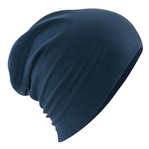 Beechfield Hemsedal Katoenen Slouch Beanie voor Volwassenen (Franse marine)