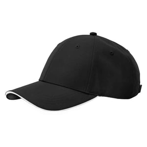 Beechfield Team Sport-Tech Cap (Zwart/Wit)