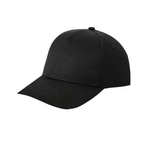 Beechfield Urbanwear 5 Paneel Snapback Cap (Zwart)