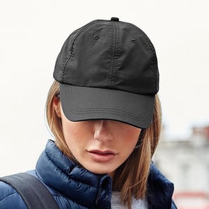 Beechfield Unisex Outdoor Waterdichte 6 Panel Baseball Cap (Zwart)