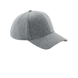 Beechfield Unisex Jersey Athleisure Baseball Cap (Heide Grijs)