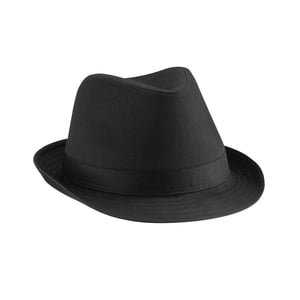 Beechfield Unisex Fedora Volwassenen (Zwart)