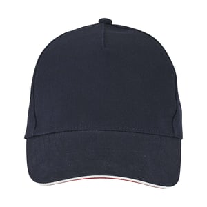 SOLS Longchamp Contrast Baseball Cap (Franse marine)