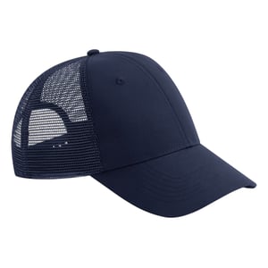 Beechfield Urbanwear 6 Paneel Gerecycled Snapback Trucker Cap (Franse marine)