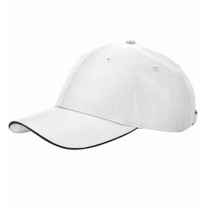 Beechfield Team Sport-Tech Cap (Witte/franse marine)