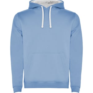 Roly Heren Urban Hoodie (Hemelsblauw/Wit)