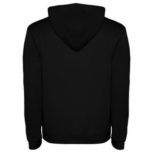 Roly Heren Urban Hooded Sweatshirt (Zwart/Heather Grijs)