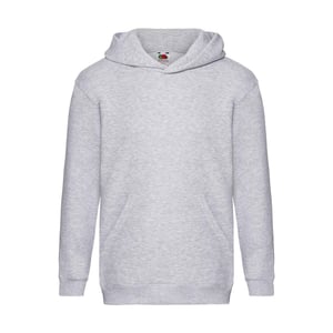 Fruit of the Loom Kinder/Kids Premium Effen Hoodie (Heide Grijs)