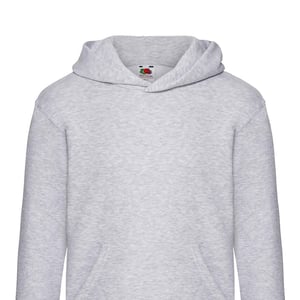 Fruit of the Loom Kinder/Kids Premium Effen Hoodie (Heide Grijs)