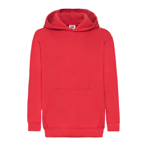 Fruit of the Loom Lichtgewicht Hoodie Kinderen/Kinderen (Rood)