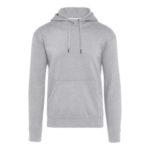 Signature Uniseks Effen Hoodie zonder label voor volwassenen (Licht Oxford)
