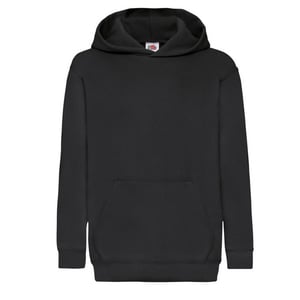 Fruit of the Loom Kinder/Kids Klassieke Hoodie (Zwart)