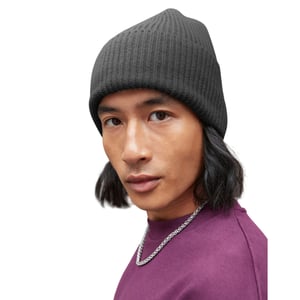 Beechfield Gebreide oversized muts (Houtskool)