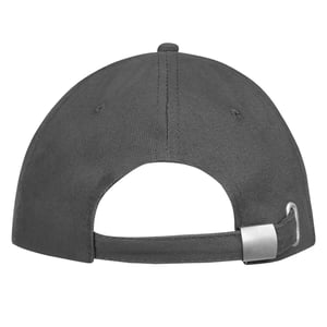 SOLS Buffalo 6 panel baseballpet (Donkergrijs massief)