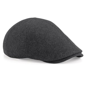 Beechfield Unisex Volwassenen Melton Wool Ivy Cap (Houtskool mergel)