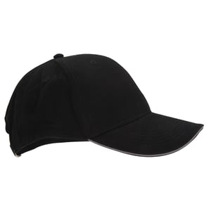 Beechfield Volwassenen Unisex Athleisure Cotton Baseball Cap (Zwart/Grafiet)