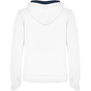 Roly Dames/Dames Urban Hooded Polycotton Sweatshirt (Wit/Zwaar Blauw)