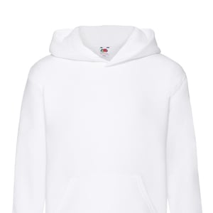 Fruit of the Loom Kinder/Kids Premium Effen Hoodie (Wit)