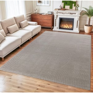 Muratap Vivant japandi art vloerkleed laagpolig effen beige- 140x200 cm
