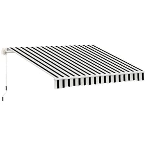 4goodz Zonneluifel 3,95 x 2,45 m knikarm zonnescherm +blauw
