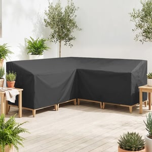 4goodz Afdekhoes tuinmeubelen winterbestendig v-vormig 216x216x78 cm -