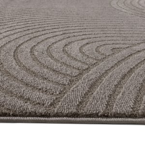 Muratap Vivant japandi rond vloerkleed laagpolig effen - 200 cm rond