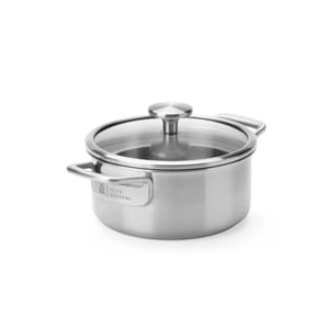 BK Cookware Bk maestro triply rvs kookpan 20cm met glazen deksel