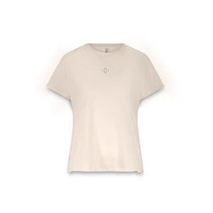 Summum 3s5185-30714 122 rhine stone logo tee ivory