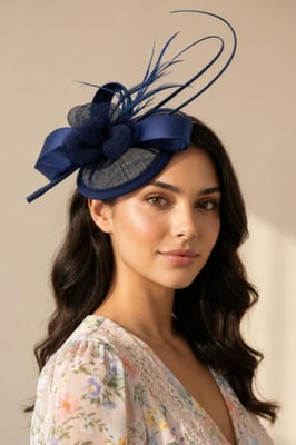 Floral and Bow Fascinator